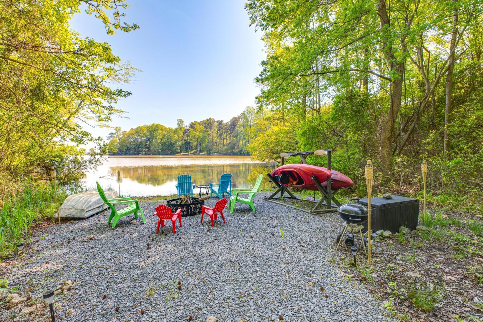 Lakefront Maryland Cabin With Fire Pit, Grill And Deck Lusby Zewnętrze zdjęcie